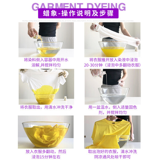 Wax-like clothes dye for old clothes refurbishment, no-cook cotton and linen denim dye, black dye to change the color of clothes, non-fading set, black