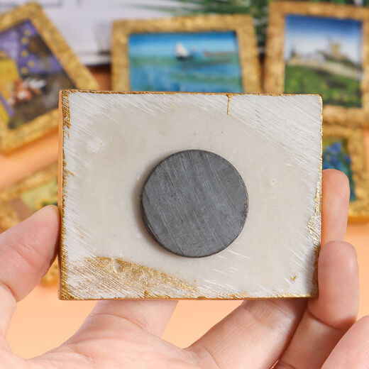 3d立体名画磁吸装饰油画搞怪创意磁贴树脂手绘吸铁石复古冰箱磁吸 名画6件套【带框】先到先得 新款上市活动仅剩684