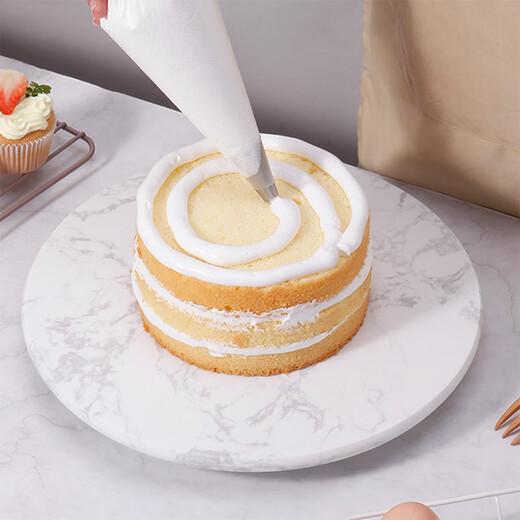 Learn to cook, learn to cook cake turntable, decorating table, turntable baking tools, birthday decorating table, non-slip marble slate decoration