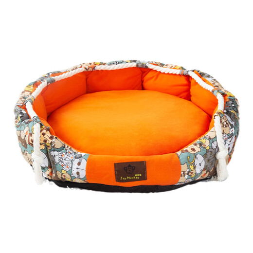 Jinlun Doghouse is warm in winter and universal nest in four seasons. It can be detached and washed in autumn. The dog and cat nest is large and medium-sized small dog is warm in winter. The new upgraded orange color can be detached and washed + [high-quality hair L-large [50 width 55 height 20]15 Jin [Jin equals 0.5 kg] or less