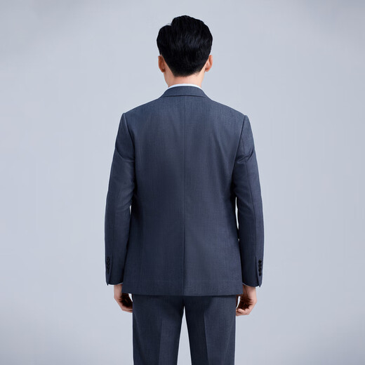 金利来【商场同款/可机洗羊毛】春夏新款西装男修身商务外套西服 深灰-78 52 A