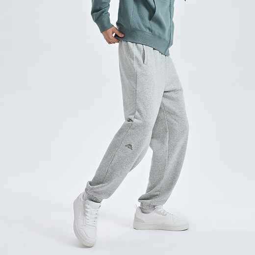Kappa sweatpants men's black knitted trousers loose casual pants soft and breathable foot cuffed sweatpants K0C52AK07