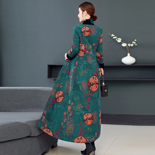 Dainaya Cheongsam Women's 2024 Automne et hiver Nouveau style chinois Amélioration quotidienne rétro Hanfu Veste de mi-longueur pour femmes 2677 style 2xl