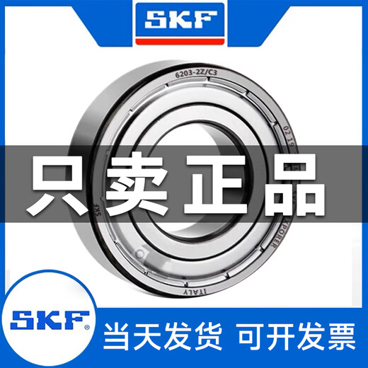 SKF轴承6206 6207 6208 6209 6210-2Z 2RS1/C3WT电机E2高速C4/GJN 6207-2RSH【橡胶密封】