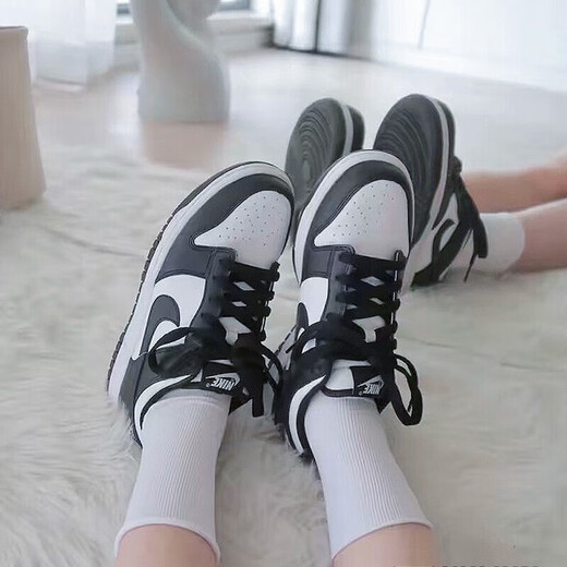 Nike (Nike) Herrenschuhe Big Jungfrau Schuhe Paare 2025 Sommer neue Sportschuhe Dunk lässige Schuhe atmungsaktive Skateboardschuhe Herrenschuhe DD1391-100/Frauenschuhe CW1590-100 37.5 Big Virgin Schuhe