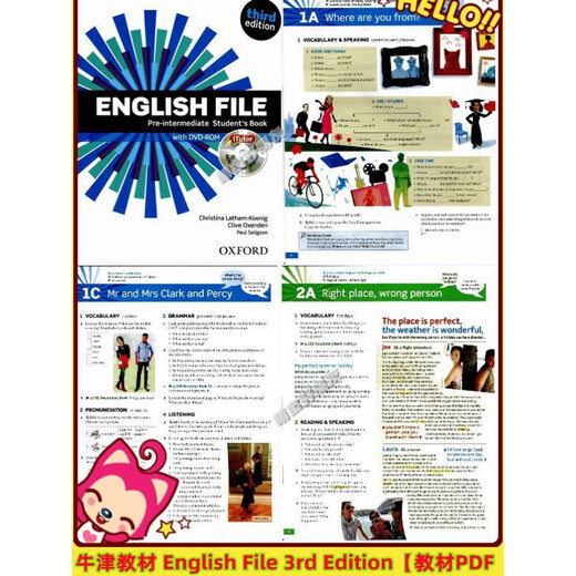 MB1593 Oxford Textbook File English File 3rd Edition Textbook PDF+Video+Audio Pre-intermedio