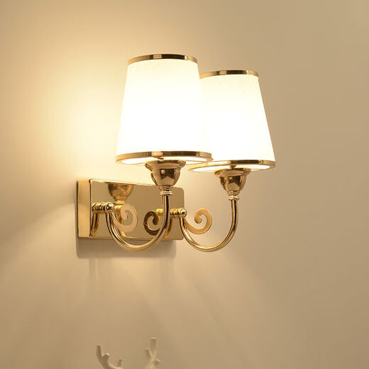 Yaotian Bedside Lamp Bedroom Home Wall Lamp Wall Mounted Stair Master Bedroom Aisle Modern Simple Creative LED Lamp 6035 Gold White Light