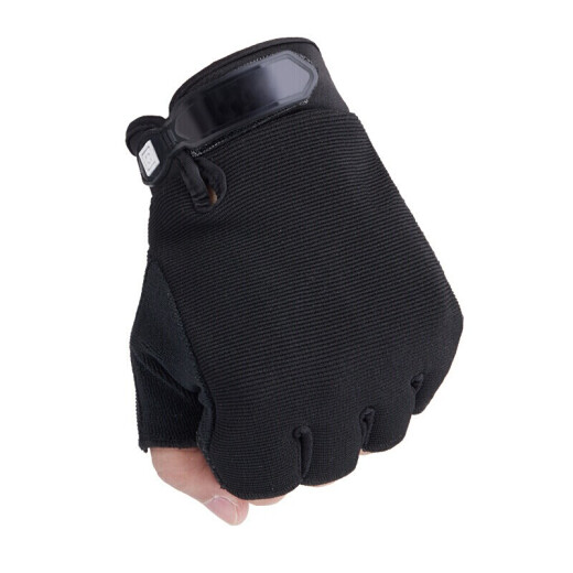 SolarStorm cycling gloves summer outdoor sports gloves men's and women's short half-finger cycling gloves equipment accessories black