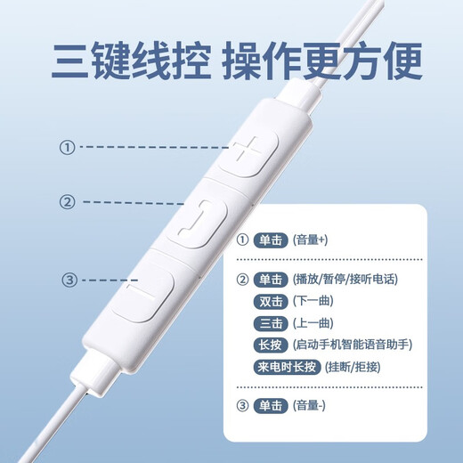 Sibyl 2025 new model丨with storage box high-quality headphones wired semi-in-ear game karaoke call noise reduction 3.5mm round hole Type-C interface universal cute cherry blossom pink 3.5mm round hole 丨wire control with microphone 丨super clear call