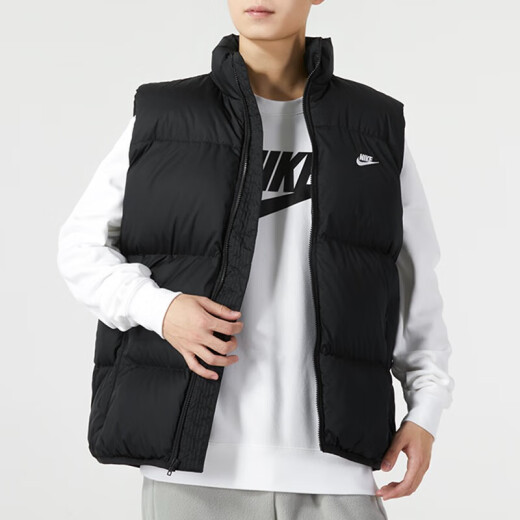 耐克棉服背心男装 2023秋冬新款户外跑步运动服防风保暖休闲马甲外套 FB7374-010 S