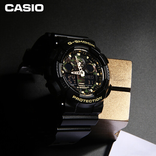 Casio (CASIO) G-SHOCK GA-100CF bomb disposal expert fashionable sports men's watch quartz watch GA-100CF-1A9PR-200 meters waterproof