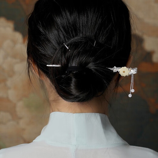 Yinyu hairpins for women, ancient style tassel hairpins, hairpins, step-shaking Hanfu headwear, birthday gifts for girlfriends and wives, Dielian flower hairpins