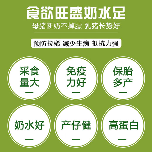 East China Zhengda 8% lactation and pregnancy gilt premix increases milk production, timely estrus, no constipation and fast recovery 8% gilt 1 bag