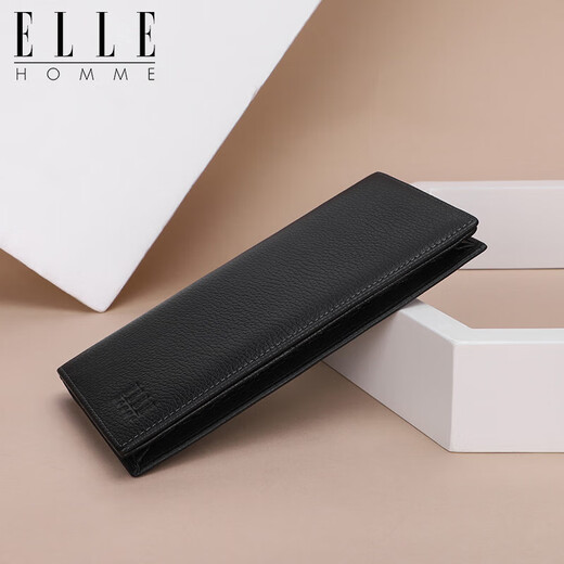 ELLE HOMME 轻奢男士长款钱包 时尚头层牛皮钱夹 多卡位8712 父亲节礼物