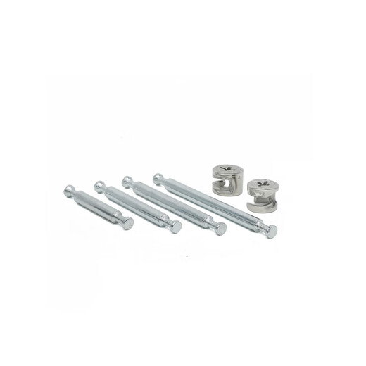 Shantou lincun muebles tornillo de rueda excéntrica de la rueda de la cama de tres en uno barra del armario de la cama de la cama de la cabeza de doble cabecera del pegamento blanco del pegamento blancos de las piezas de luz 6*3520