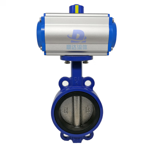 Pneumatisches Schmetterlingsventil 304 Edelstahl-Stahlkleiderwäsche-resistenter Hochtemperatursäure und Alkali-Grenzkoppler-Schmetterlingsventil D671X-16P 304 Ventilplatte DN50