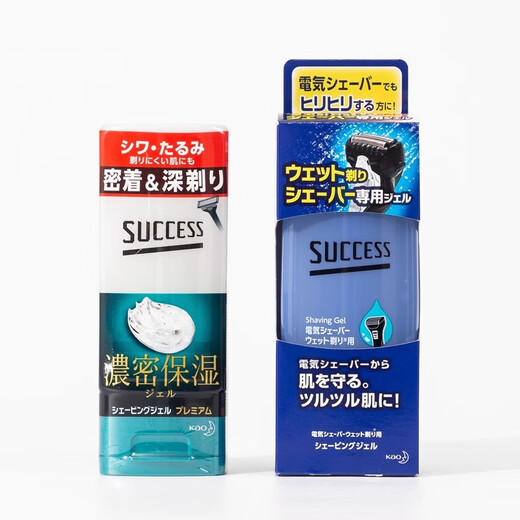 花王(KAO)男士剃须啫喱180g(清爽型) 剃须刀 软化胡须滋润顺滑