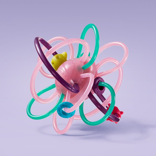 Baby teether, baby chew, soothing stick, teething toy, boilable starry sky Manhattan hand ball, Aseblarm Pearl powder