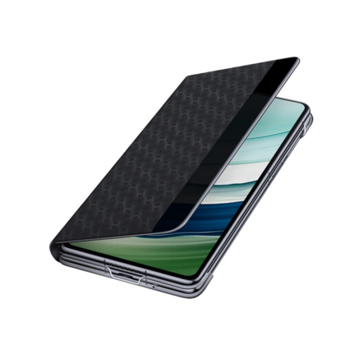Huawei Original Matex5 Case de teléfonos móviles Case de cuero Multi-direccional Pantalla plegable Matex5 Ventana inteligente Clamshell Protection Versión de la versión Collector Collector Anti-Fall Huawei Mate X5 Soporte de ventana inteligente Case de cuero [negro]