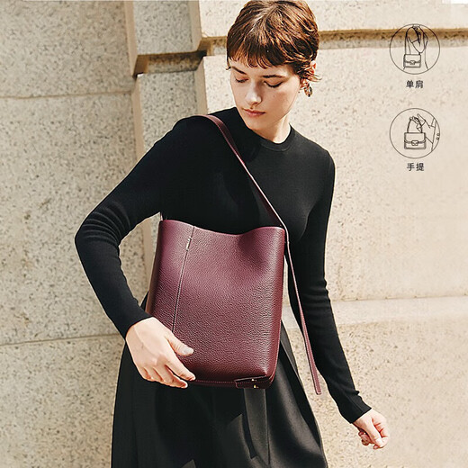 
Belle Gift Gendi Series Bags Women's Shopping Mall same style Drunkard Bag 09 Bucket Bag X9249DX3 Warm Wax White F