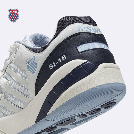 盖世威（K·SWISS）【秀场同款】休闲鞋男女春季情侣款休闲时尚满贯鞋9275-US 107温布尔登白/海军蓝/天青蓝 41