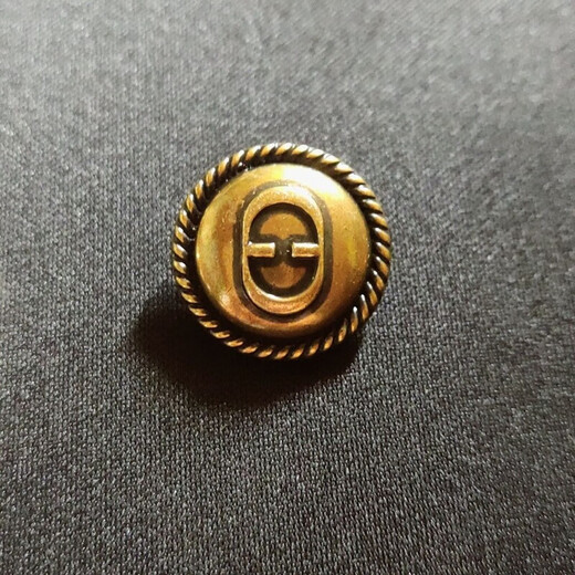 2026 Spring and Summer New Style Beautiful Buttons Simple Fashion Elegant Light Luxury DIY Gold Metal Buttons Universal Buttons for Clothes and Pants Bronze 20mm 6 pcs