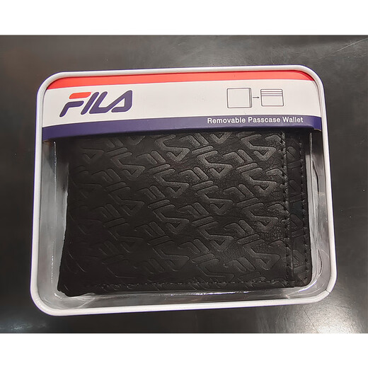 FILA hommes nouvelle mode Portable pliant court portefeuille porte-cartes en cuir chinois saint valentin FF-GS12529AQ