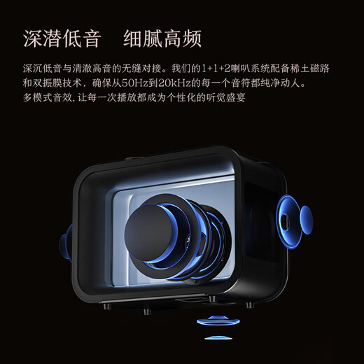 CC&JBL black gift box double-sided suspended lyrics audio transparent subtitles wireless bluetooth speaker internet celebrity home HIFI creative girl birthday gift boy gift national subsidy