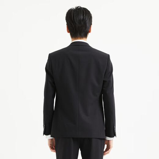 Lilang Youth Business Men's Wear Shopping Mall Suit Suit Men's Wool Business Suit Two-piece Set A4QXF91 Black 170A