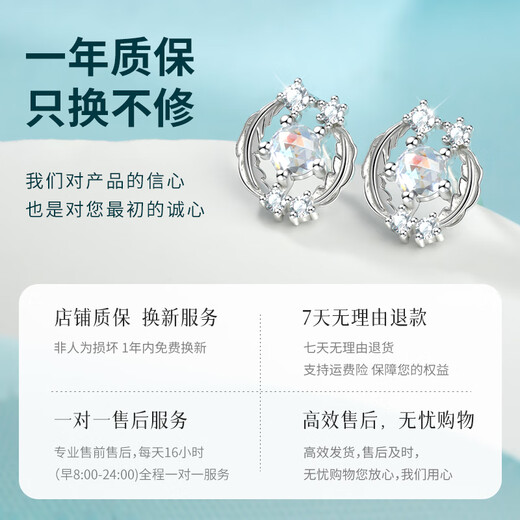 MANHE S999 Pure Silver Earrings Women's Earrings Women's 2025 New Wife Earrings Pendant Birthday Gift for Girl Friends