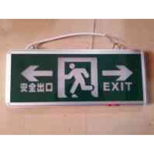New national standard fire emergency light, plug-in safety exit indicator light, LED evacuation channel sign, single-sided safety exit
