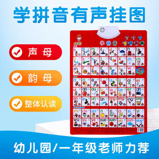 Säuglinge und Kleinkind Audio Bild Alphabetisierung Kartennummer Pinyin Alphabet Kinder Spielzeug Sprachnummer 1-100