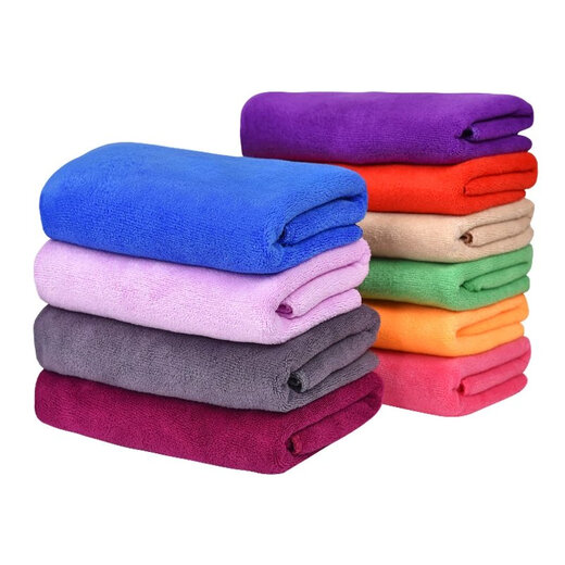 Barber shop special towel, hair salon hairdressing turban, thickened dry hair towel, absorbent, thickened dark purple 30x60cm