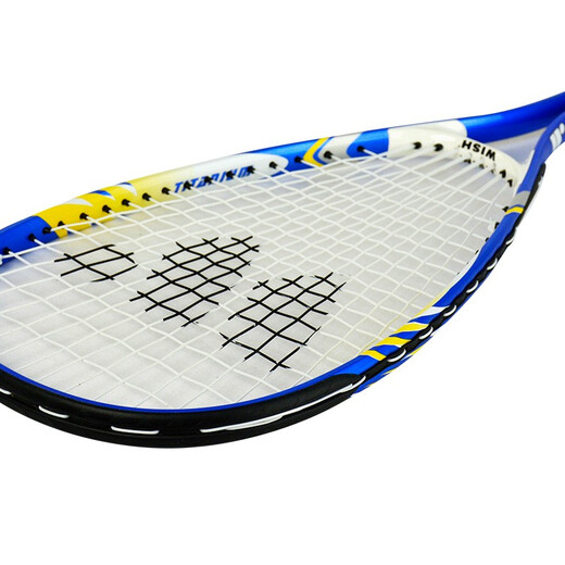 Souhaiter la courge raquette en aluminium en alliage en carbone intégré adulte pour débutant racket single alliage bleu 9902 [+ squash]