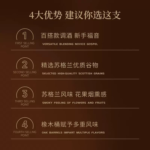 Huofan Johnnie [Feste Auswahl] Britisch importierter Whisky und ausländischer Wein 40 Grad Spirituosen Scottish Cola Barrel Basis Weine 1 Flaschen Geschenkbox 700 ml