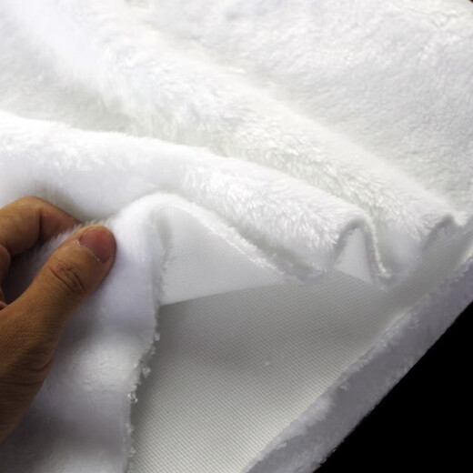 Pei Linkai white black plush fabric jewelry cabinet display doily jewelry mat mobile phone counter mat base cloth background blanket 60x160cm white (including overlocking and no lint)