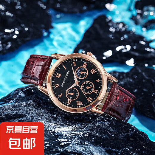 Internet celebrity hot model business watch quartz sports watch casual belt men's and women's watch alloy black upgrade