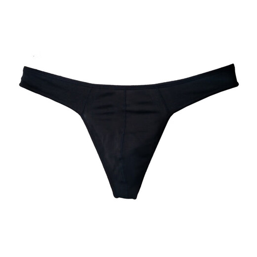 Sexy underwear men's thong cotton underwear sports underwear seamless breathable light men's style fun splicing black 2XL