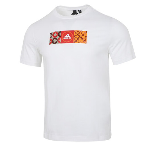 Adidas Summer Summer New Sports and Casual Logototipo impreso Camiseta de manga corta GC7348 HI3291 L
