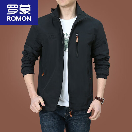 Veste pour hommes en plein air Romon automne et hiver 2023 Nouveaux vêtements d'automne pour hommes d'âge moyen plus veste en polaire