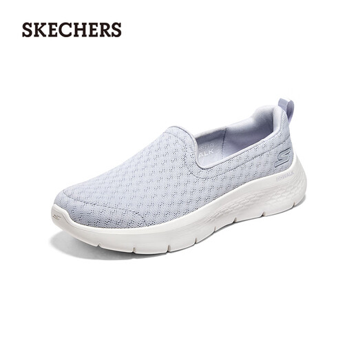 Skechers women's shoes lightweight cushioned outdoor casual walking shoes versatile daily sports shoes 124955 light blue/LTBL 37