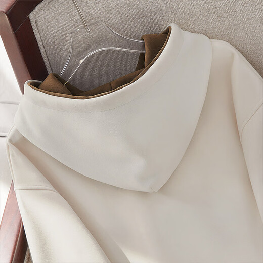 Sibaishe Drawstring Hooded Sweatshirt Women's 2025 Autumn New Loose Fashion Letter Pattern Sports Top