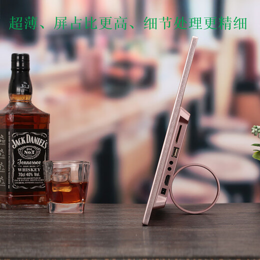 Budi metal narrow edge thin 12-inch 13-inch 17-inch photo frame advertising machine electronic photo album HDMI display rack player 10-inch 16G card