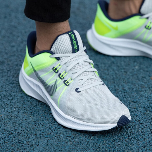 耐克（NIKE）男鞋春季新款运动鞋QUEST 4网面透气轻便缓震跑步休闲鞋 DA1105-003/探索者4代/灰绿 41