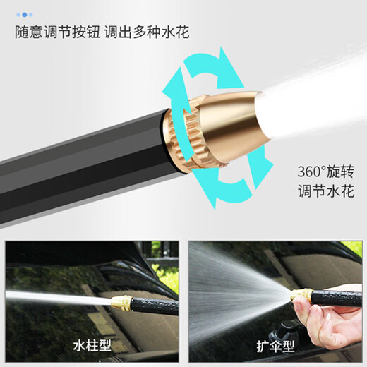 Yueye car wash water gun high pressure water gun household water pipe hose watering flowers spray gun car artifact cleaning tool 37 meters