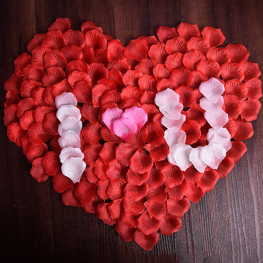 
Siyu simulated rose petals wedding bed wedding room layout hand throwing flowers for men for wedding creative Valentine's Day 100 red petals without specifications