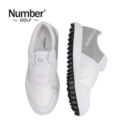 
Number Golf Men's Sports Shoes Lightweight, Breathable, Comfortable, Anti-slip, Wear-resistant, Spike-free Golf Shoes Men's Shoes White 673 26.5(43)