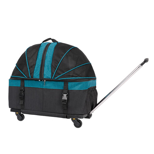 DO DO PET pet trolley bag for cats, small and medium-sized dog outing trolley bag, foldable and detachable large trolley car bag, gray flagship model - multi-functional - trolley detachable, recommended 20Jin Jin equal to 0.5kg, 1-2 dogs and cats inside