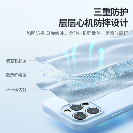 PinSheng aplicable a Apple 14 Caja de teléfonos móviles iPhone14 Flexible Liquid Liquid Telephone Mobile Tele