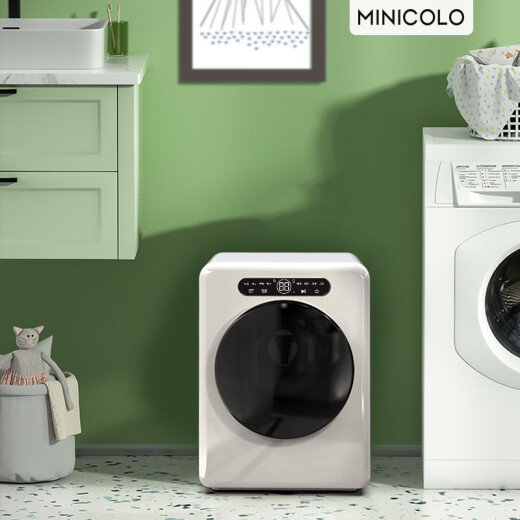 minicolo 1kg drum washing machine fully automatic washing machine underwear washing machine 95 high temperature cooking washing machine small bucket self-cleaning mother and baby washing machine opal white